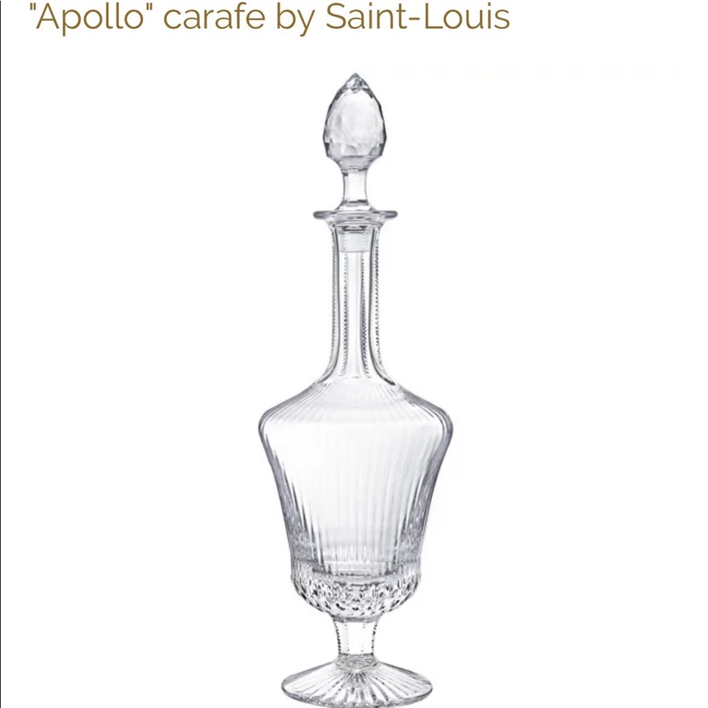 Saint Louis Apollo Wine Carafe NWT